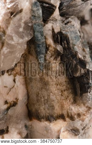 Background With Light Agate Structure. Macro Or Close Up