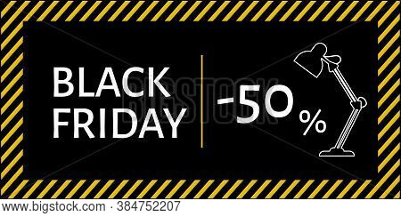 Black Friday. Abstract Website Template For Electronic Goods And Services, Super Discounts. Universa