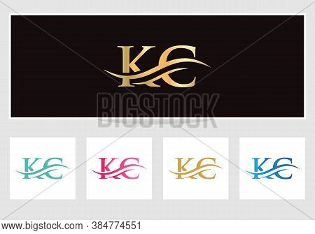 Initial Kc Letters Logo Modern Trendy. Kc Logo Design For Business Corporate Sign