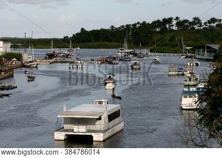 Camamu, Bahia / Brazil - January 10, 2012: View Of The Camamu Bay Located In The Lower South Of Bahi