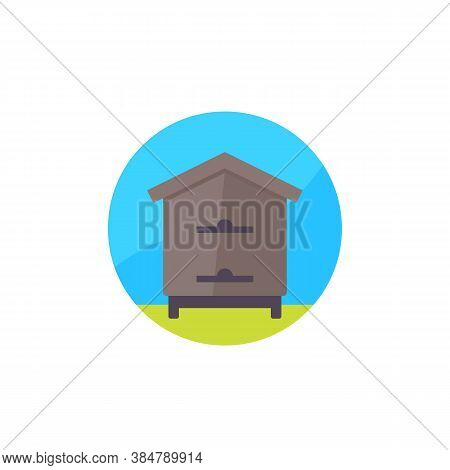 Hive, Apiary Icon, Flat Design, Eps 10 File, Easy To Edit