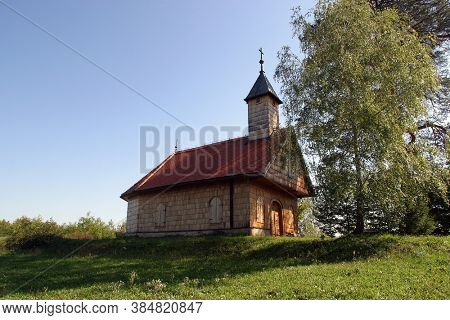 CVETKOVIC BRDO, CROATIA - SEPTEMBER 11, 2010: Saint Roch's Chapel in Cvetkovic Brdo, Croatia