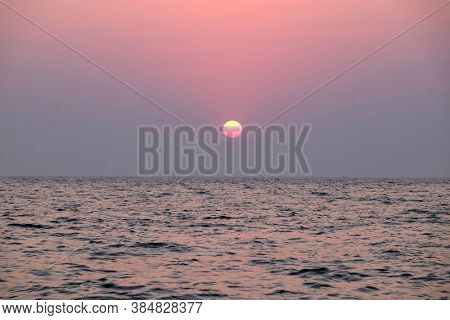 Sunset at Candolim Beach, North Goa, India