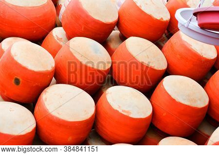 Collection Of Clay Pots Made From Mud Also Known As Matka. Clay Pots Are Used Since Ancient Times An