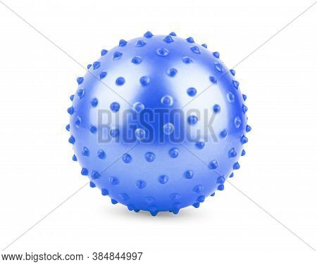 Stress Ball Mockup Top View, Isolated. Clear Soft Antistress Sphere Mock Up Template. Plane Rubber B