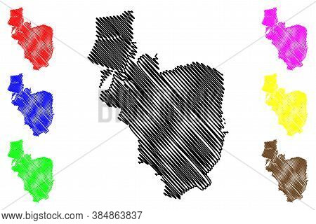 Paranaque City (republic Of The Philippines, Metro Manila, National Capital Region) Map Vector Illus