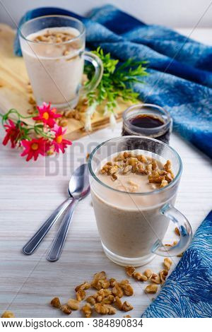 Iced Coffee Cold Drink Orange Whipped Cream