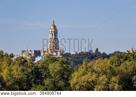 View Of The Large Bell Tower And Other Churches In The Kyivo-pecherska Lavra. Kyiv. Ukraine. Kyivo-p