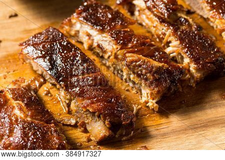 Homemade Smoked St Louis Style Spare Ribs