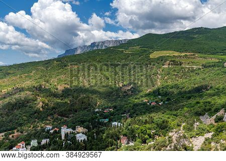 Beautiful Natural Landscape On Mount Koshka, A Landmark In Crimea