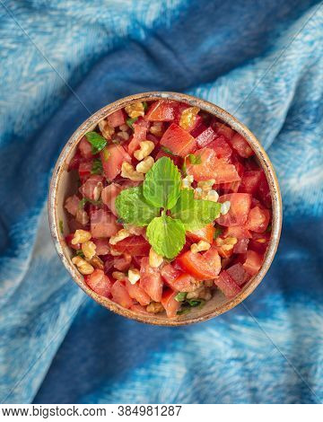 Mexican Salsa Tomatoes Mint Nuts Vegan Food