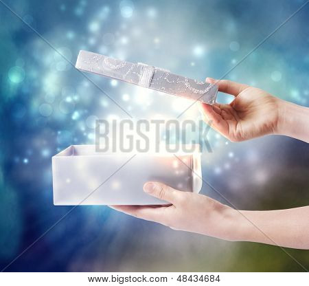 Opening A Special Present Box