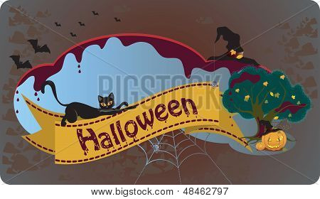 Halloween pozadí