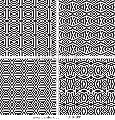 Geometric Ornaments Pattern Set.