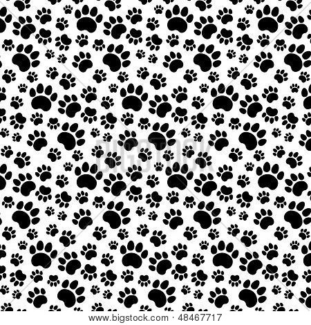 Traces of Cat Textile Pattern