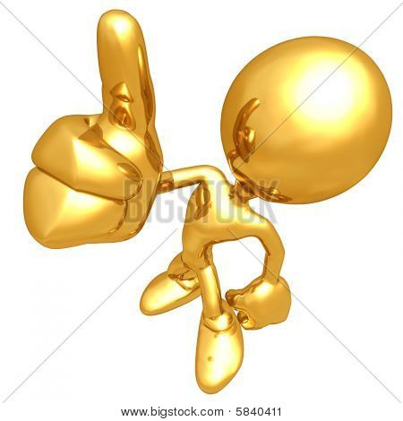 Mini gold-Kerl