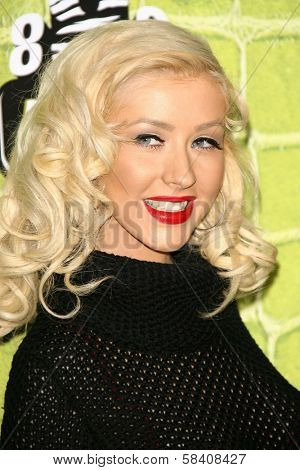 LOS ANGELES - NOVEMBER 02: Christina Aguilera at the Motorola 8th Anniversary Party at Hollywood Palladium on November 02, 2006 in Hollywood, CA.