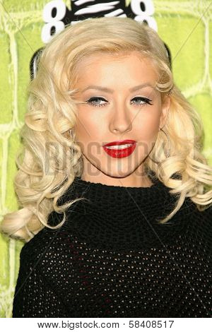 LOS ANGELES - NOVEMBER 02: Christina Aguilera at the Motorola 8th Anniversary Party at Hollywood Palladium on November 02, 2006 in Hollywood, CA.