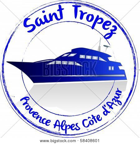 Stamp Saint-Tropez