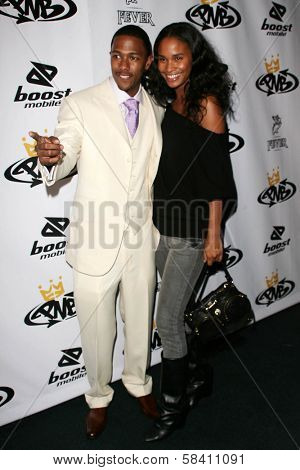 Nick Cannon and Joy Bryant at the birthday party for Nick Cannon and the opening of his flagship store for PNB Nation on October 10, 2006 at PNB Nation Store, Los Angeles, CA.