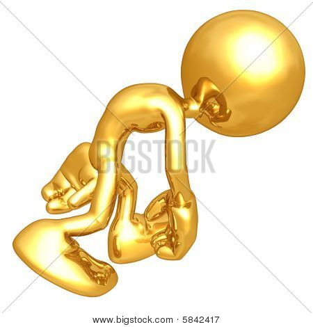 Mini gold-Kerl