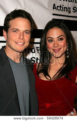 HOLLYWOOD - DECEMBER 07: Scott Wolf and Camille Guaty at Howard Fine's Ball of Fire December 07, 2006 in Boardners, Hollywood, CA.