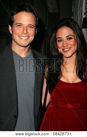 HOLLYWOOD - DECEMBER 07: Scott Wolf and Camille Guaty at Howard Fine's Ball of Fire December 07, 2006 in Boardners, Hollywood, CA.