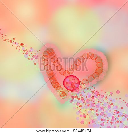 Abstract Background To The Valentine's Day