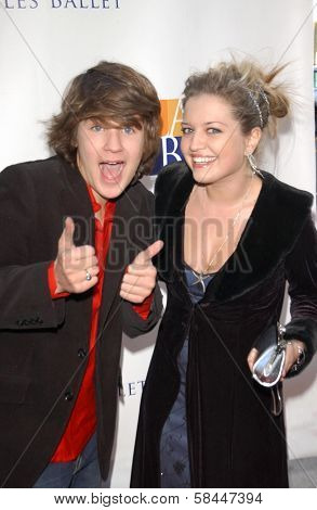 Devon Werkheiser and Lauren Storm at the Los Angeles Ballet premiere of 