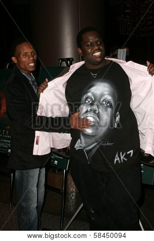 LOS ANGELES - NOVEMBER 15: Victor Mohale and Archie Khambula at the Los Angeles Premiere of 