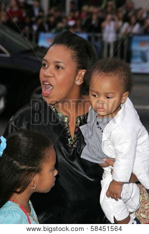 LOS ANGELES - NOVEMBER 12: Shondrella Avery and son at the world premiere of 