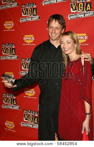 Tony Hawk and wife Lhotse at Spike TV's 2006 Video Game Awards. The Galen Center, Los Angeles, California. December 8, 2006.