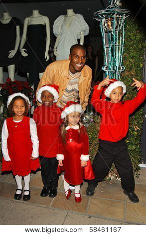 Kanye West Holiday Window Lighting to benefit the Kanye West Foundation Loop Dreams Program, Stella McCartney Boutique, Los Angeles, CA, December 5, 2006.