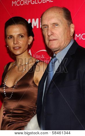 Luciana Pedraza and Robert Duvall at the Billy Wilder Theater Opening Tribute. Hammer Museum, Westwood, California. December 3, 2006.