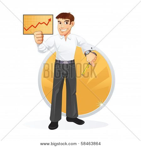 Broker with a ruler
