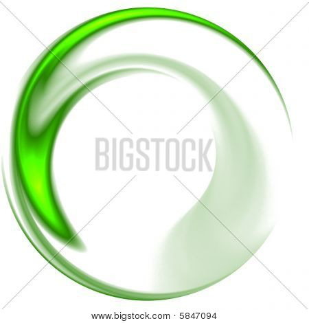 Abstract Elegance Background. Green - White Palette.