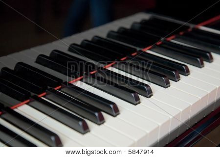 Grand Piano Keyboard lukke