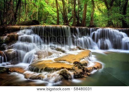 Level Six Of Huai Mae Kamin Waterfall