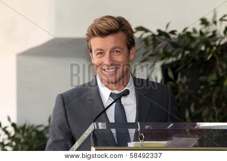Simon Baker at Simon Baker Honored With Star On The Hollywood Walk Of Fame, Hollywood, CA 02-14-13