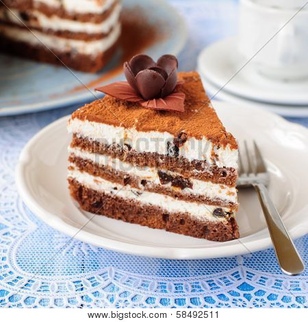 Chocolate, Quark And Prune Layer Cake