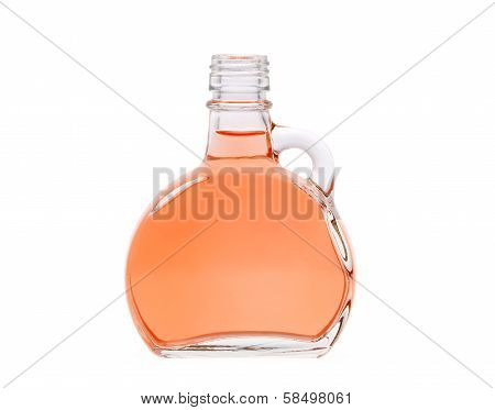 syrup in glass bottle