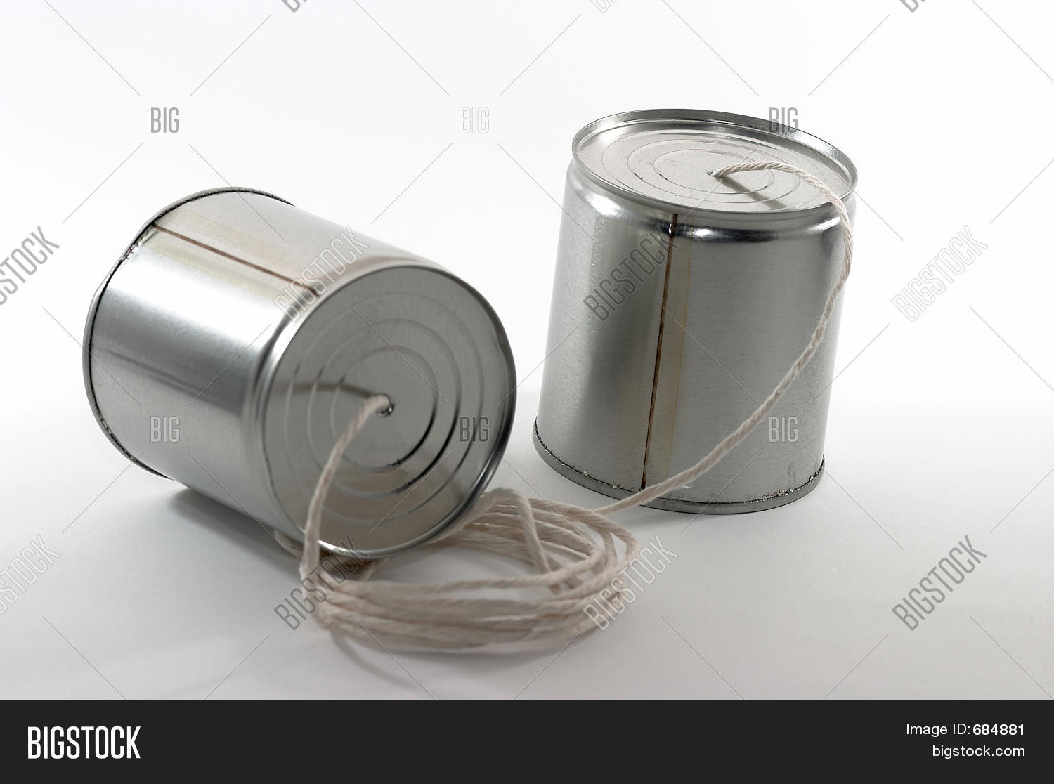 Tin Can Telephones Image & Photo (Free Trial) Bigstock