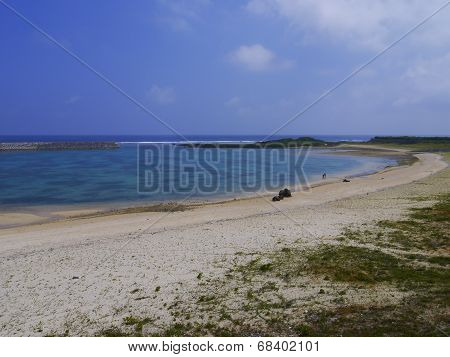 Hikawa beach in Yonaguni Island, Japan