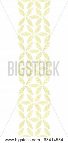 Abstract textile beige leaves vertical seamless pattern background