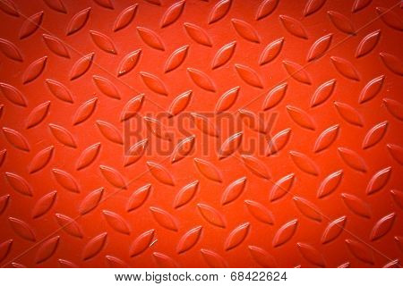 Red Metal Pattern Background.