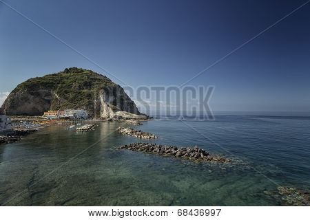 View Of Sant’angelo In Ischia Island