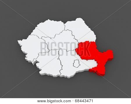 Southeast Region Development Romania. 3d