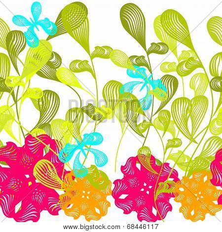 Seamless floral pattern background