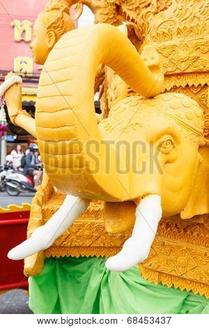 The traditional candle procession festival of Buddha.