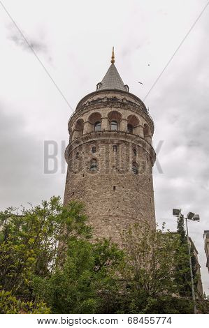 Galata Tower In Istanbul